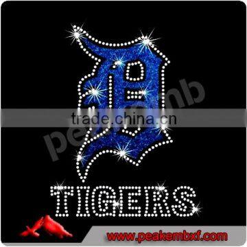 Tigers hot fix rhinestone motif for tshirts