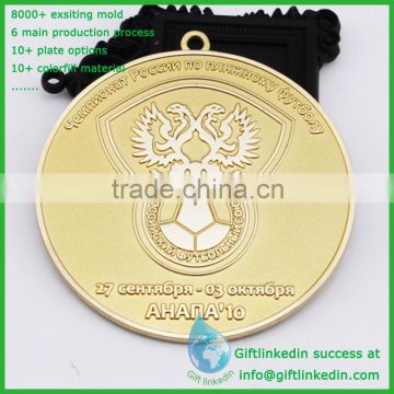 Sports custom medallion/2014 gold customized metal medallion