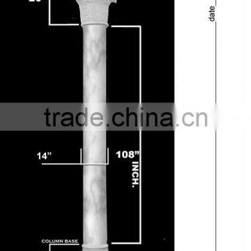 marble stone pillar carving