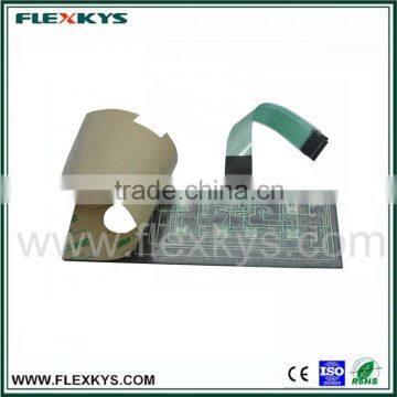 Flexible electric cable membrane switch keypad