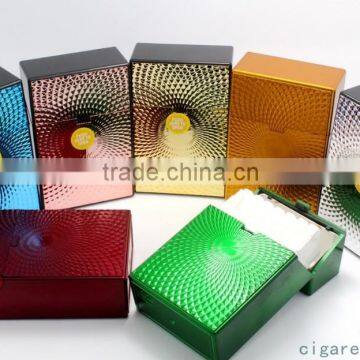 Green Embossed Wave Shape Plastic Cigarette Case for 20s Kind Size 85mm Cigarette Pack Holder photo-5