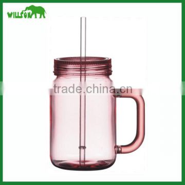 Double wall mason jar with handles