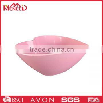 Pink Solid Color EU Standard Melamine Candy Bowl, Party Hear Shape Large Bowl