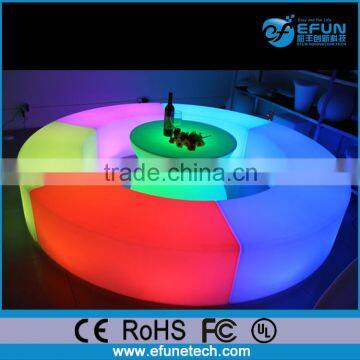 nightclub/bar/wedding/party rgb led bar chair,salon led curved chair