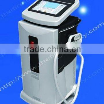 New stationary QS ND.YAG E- light ipl+rf Beauty machine for hair freckle age spot removal and skin rejuvenating with CE