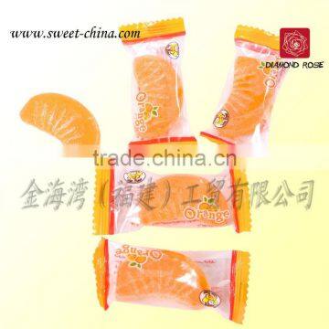 Fruit shape soft chewy candy