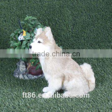 animal furry lifelike realistic animal figurines simulated dog