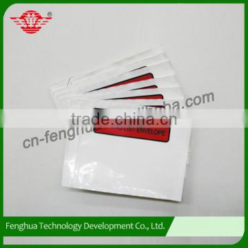 Custom logo printed envelope packaging/packing list envelope