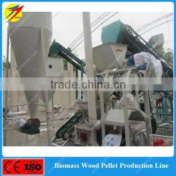 Wheat straw corn stalks pellet production plant for wood biomass fuel power