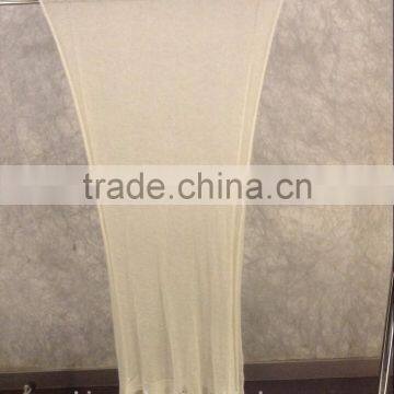 pure cashmere worsted knitted scarf