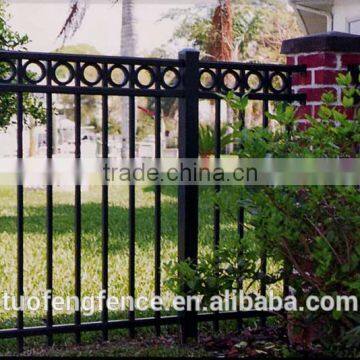 factory direct selling high quality steel metal prefabricated steel fence