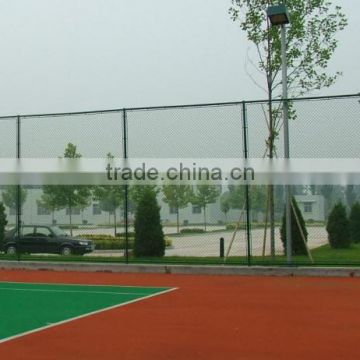 China manufacturer pvc coated Tennis court chain link fencing