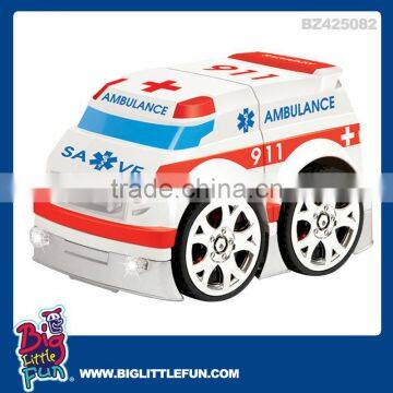 2 channels assembled remote control ambulance toy