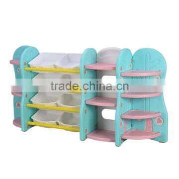 Children's Toy Storage Shelf Kids Plastic Bookcase Cute Book Storage photo-4