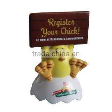 PU foam antistress chiken stress chiken souvenir