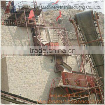 Large capacity rock crushing production line