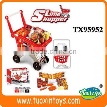 Kids Supermarket Shopping Toy Car Shopping Trolley, Shopping Cart Toy photo-4