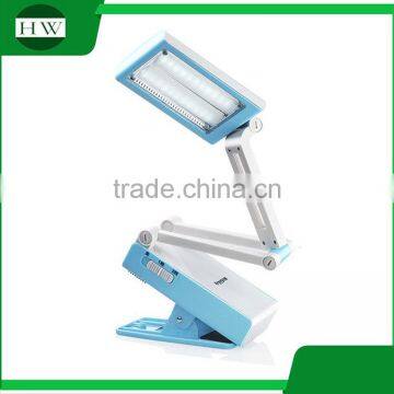 plastic mini target adjustable usb charging charge foldable collapsible folding led clamp clip work reading book light lamp