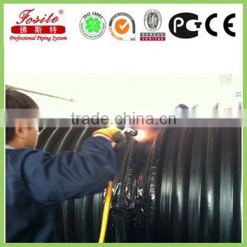 Large Diameter Black and White Plastic Polyethylene Pipe photo-2