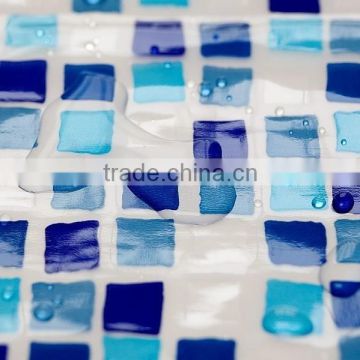 printed pvc shower curtain film