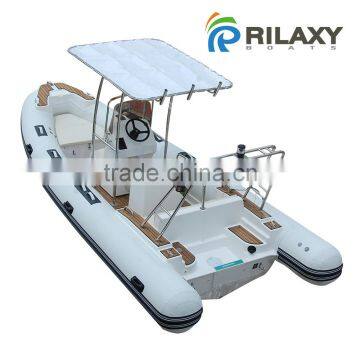 RILAXY 5.8m Rigid Hull Inflatable Boat With Outboard Motor for Sale photo-6