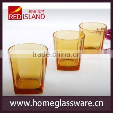 Spray Color Whisky Mini Glass Cup Square Cup photo-3