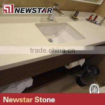 Newstar White Quartz Bathroom Vanity Tops