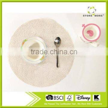 Round PVC Woven, Indoor/Outdoor Placemat, Set of 12, Many Colors photo-2