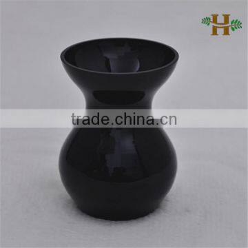 Handmade small round glass vase, colored home use flower glassware