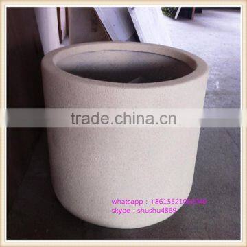 SAST-90030 fiberglass pot/ GRP planter/home decorative flower planter