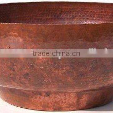 Natural Hammered Copper Bowl photo-2