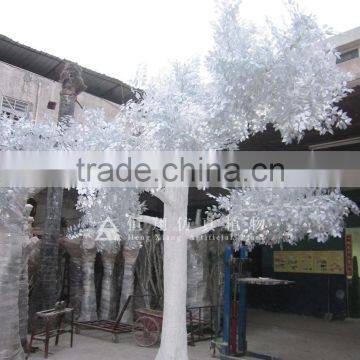Cheap Hot Sale Foliage Banyan Leaves Artificial Ficus Leaves. Green White Gold Leaves
