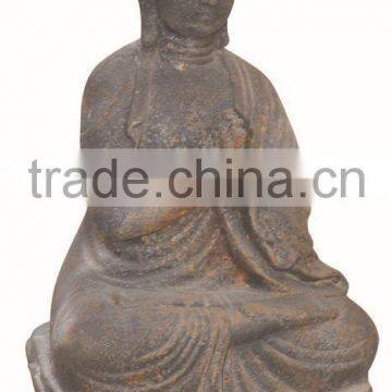 Cast Iron Metal Buddha Statue For Sale