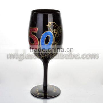 Glass Drinkware Type and Stocked Feature Birthday WINE GLASS