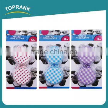 Toprank Custom Different Design Wholesale Paper Muffin Baking Cup 64pcs Baking Paper Cup Cake