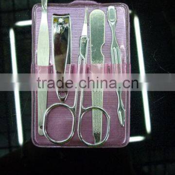 2016 cheapest Hot sale manicure set nail clipper &pedicure set with pvc bag