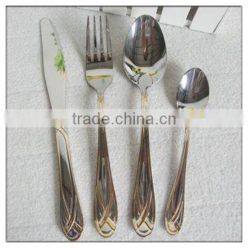 Gold-plated Stainless Steel Flatware Set Cutlery Set photo-6