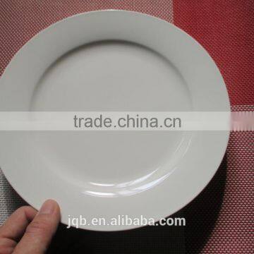 Customized white porcelain dinner plates