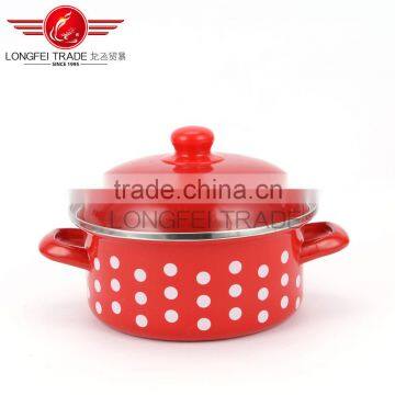 3pcs Enamel Cookware Casseroles Set With Customize Decal Cast Iron Enamel Casserole photo-3