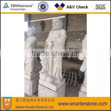 Chinese Buddha Story Statue <the Eight Immortals (in the legend)> Granite Statue Sculpture -- Iron Crutch Li