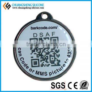 Silicone QR Code Printing Pet Tag, Various Shape Dog Tag, Pet Cat Collar photo-3