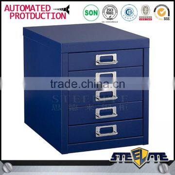 Customized Colorful Small Part Steel Drawer Cabinet Five Drawer Steel File Cabinet on Table photo-5