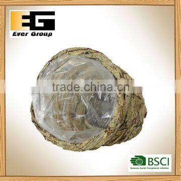 Round Natural Rattan Basket for Garden Planter photo-4