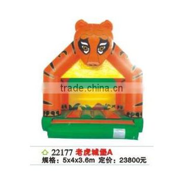 (CH-22177) INFLATABLE JUMPING , CHILDREN USE TIGER INFLATABLE JUMP BED