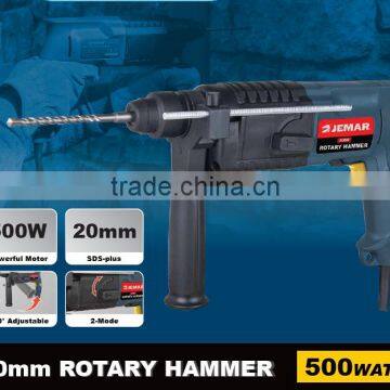 JRH500 500W 20mm Electric Rotary Hammer, Rotary Hammer 500W, Light Duty Hammer photo-2