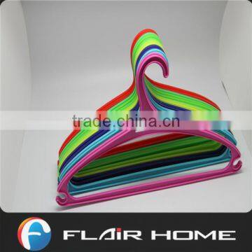 household best sell colorful strong plastic hanger for dring clothes