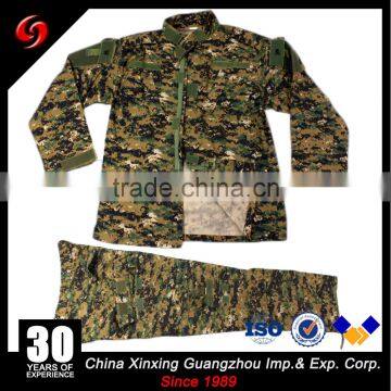 High quality custom jungle camouflage fabric military uniform for army