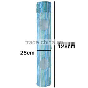 Cat Puppy Collapsible Exercise Fun Dog Obedience Agility Training Tunnel Striped Cave Play Toys photo-2