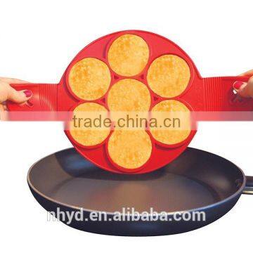 2017 Flippin Fantastic Silicone Pancakes Mold Perfect Flip Multiple Pancakes Maker photo-3