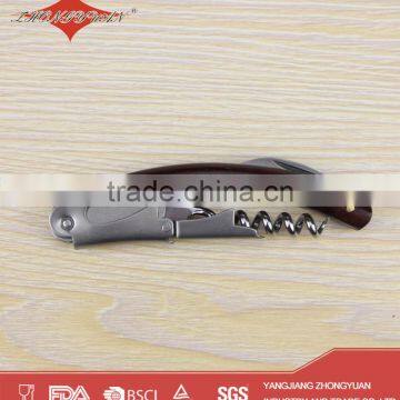 Wooden Bottle Opener Cute Wine Corkscrew With 3 in 1 photo-2